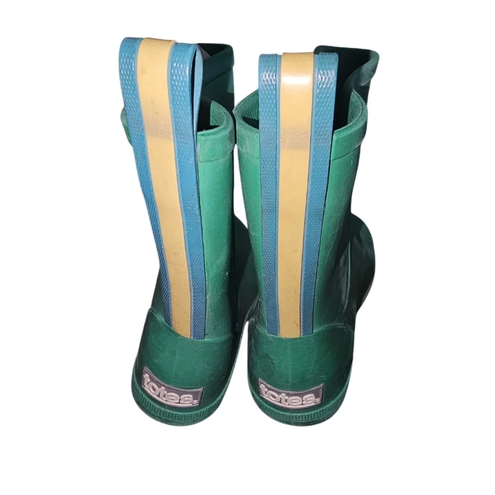 Totes Green Rubber Ankle Boots